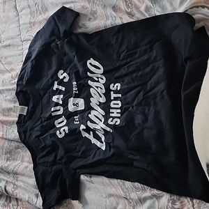 Black tshirt size small plain back euc